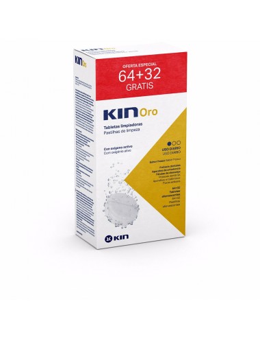 KIN ORO tabletas limpiadoras 64 + 32 u