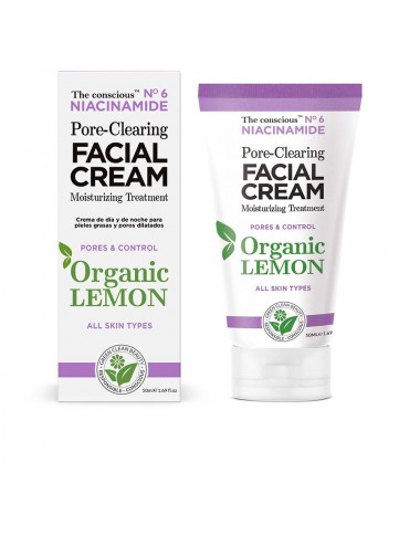 NIACINAMIDE pore-clearing facial cream organic lemon 50 ml
